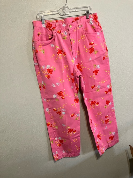 Evan Picone Denim - Evan Picone Pink Floral Jeans